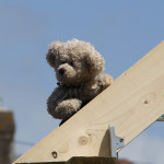 Big Ted Working on the Roof